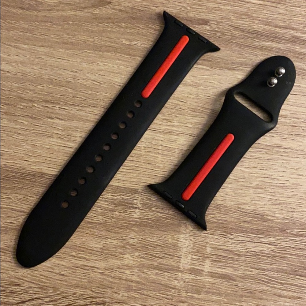 Apple Watch 42 strap black and red
